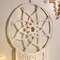 Boho Wall Decor Large Macrame Wall Hanging with 3 Woven Leaves Tassels (14-3 Leaves Tassels-beige)